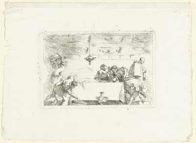 Uczniowie w Emaus autorstwa Jean Honore Fragonard