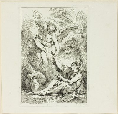Pustelnik na pustyni autorstwa Jean Honore Fragonard