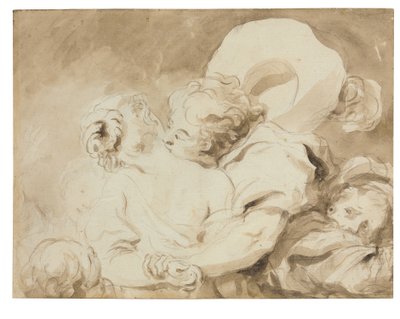 Pocałunek autorstwa Jean Honore Fragonard