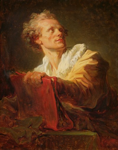 Portret młodego artysty, przypuszczalnie Jacques-Andre Naigeon (1738-1810) autorstwa Jean Honore Fragonard