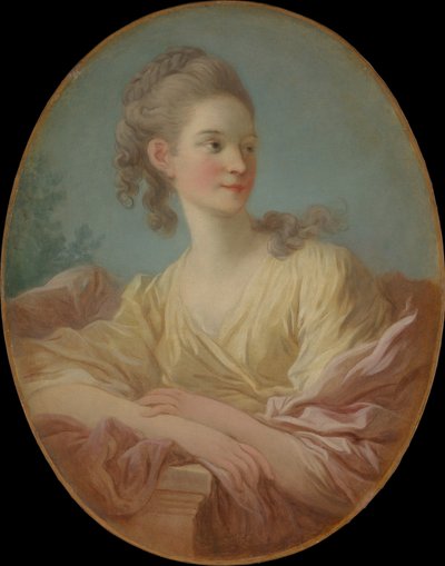 Portret młodej kobiety, lata 70. XVIII wieku. autorstwa Jean Honore Fragonard