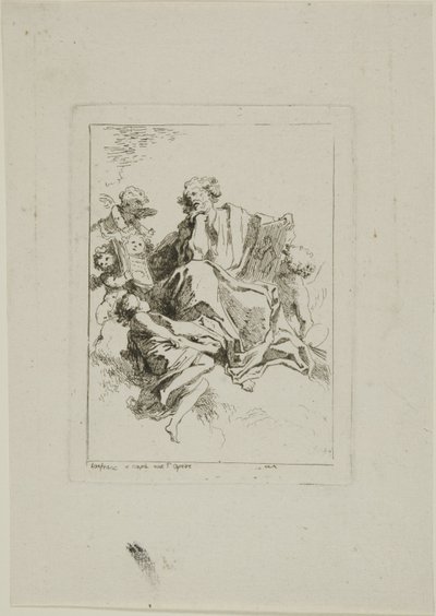 Święty Łukasz autorstwa Jean Honore Fragonard