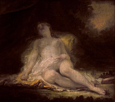 Śpiąca Bachantka autorstwa Jean Honore Fragonard