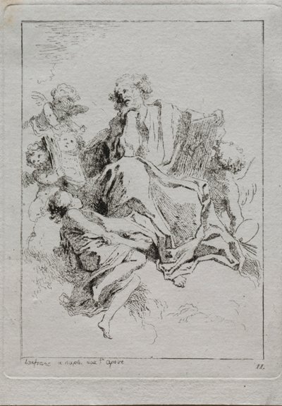 św. Łukasza. autorstwa Jean Honore Fragonard