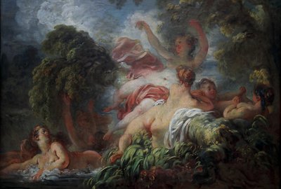 Kąpiący się autorstwa Jean-Honore Fragonard