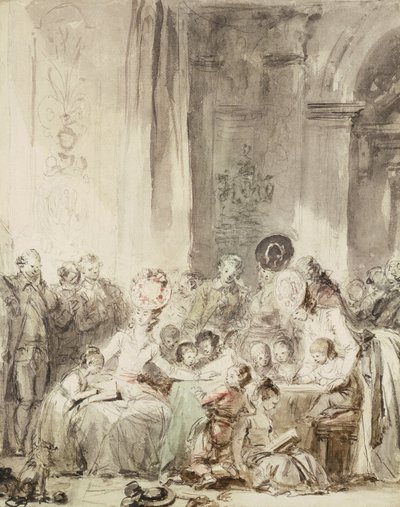 Konkurencja autorstwa Jean Honore Fragonard