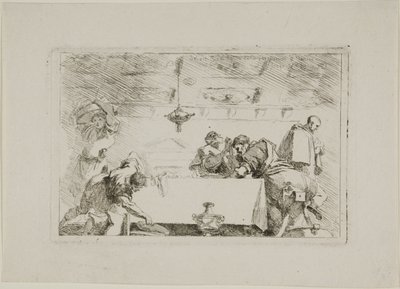 Uczniowie w Emaus autorstwa Jean Honore Fragonard