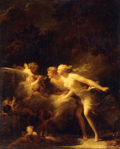 Fontanna Miłości, 1780 r. autorstwa Jean Honore Fragonard