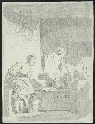 Wnętrze autorstwa Jean Honore Fragonard