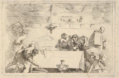 Ostatnia Wieczerza, ok. godz. 1761-64. autorstwa Jean Honore Fragonard