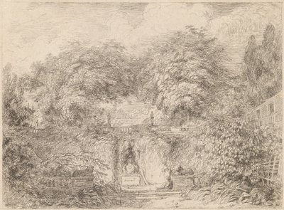 Mały Park (Le petite parc) autorstwa Jean Honore Fragonard