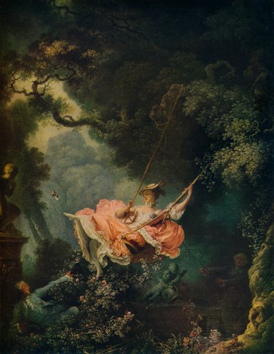 Huśtawka, ok. 1767 autorstwa Jean Honore Fragonard