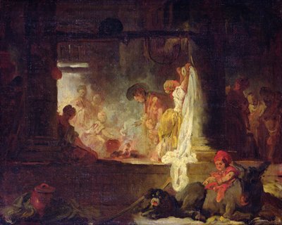 Praczki, ok. 1759 autorstwa Jean Honore Fragonard