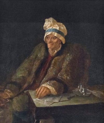 Portret Woltera (olej na płótnie) autorstwa Jean Huber