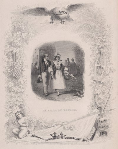 Córka Ludu z Pieśni Berangera, 1829. autorstwa Jean Ignace Isidore Gérard