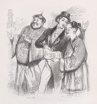 Jean z Paryża z Dzieł wszystkich Bérangera, 1836. autorstwa Jean Ignace Isidore Gérard