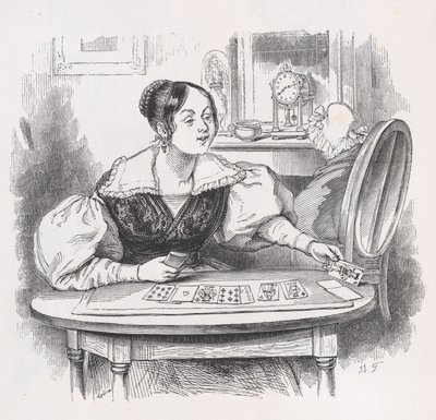 Karty z Dzieł wszystkich Bérangera, 1836. autorstwa Jean Ignace Isidore Gérard