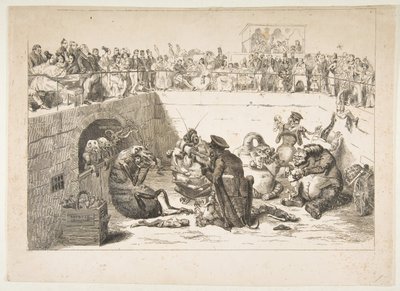 Lud dostarczony do podatków wampirów, maj 1833 r. autorstwa Jean Ignace Isidore Gérard