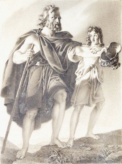 Belizariusz błaga autorstwa Jean Jacques Casimir Karpff