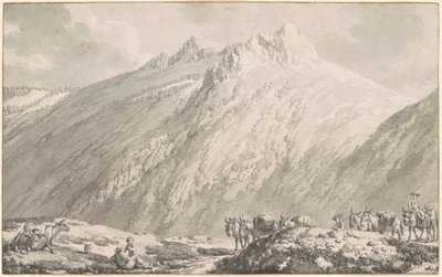 Przełęcz Grimsel autorstwa Jean Jacques Francois Le Barbier