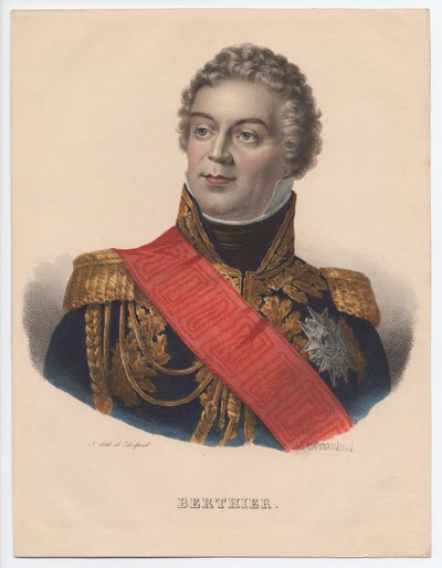 Louis-Alexandre Berthier 1753-1815, książę Wagram, książę Neuchâtel, 1835 autorstwa Jean Jacques Francois Monanteuil