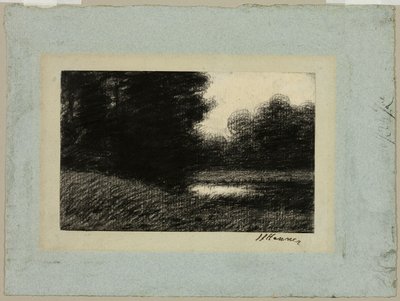 Krajobraz ze stawem autorstwa Jean Jacques Henner
