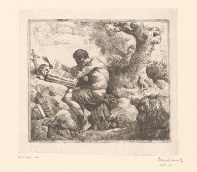 Hieronim i lew autorstwa Jean Jacques II Lagrenee