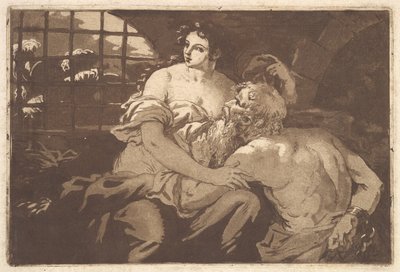 Roman Charity, w albumie zawierającym Recueil de Compositions par..., 1782-1821. autorstwa Jean Jacques Lagrenee