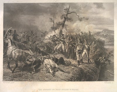 Bitwa wojsk rosyjskich z kawalerią francuską pod Ostrownem 25-26 lipca 1812 r. autorstwa Jean Jacques Outhwaite
