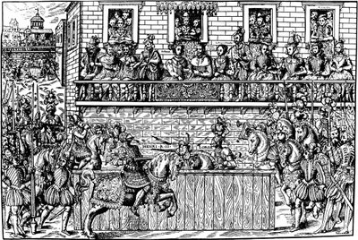 Śmierć króla Henryka II na Turnieju, 1559 1570 autorstwa Jean Jacques Perrissin