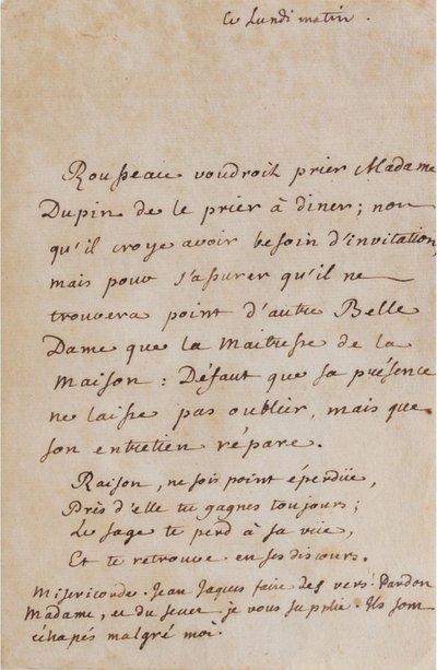 Korespondencja między Jeanem-Jacques