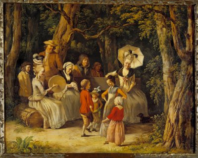 Taniec dziecięcy XVIII wiek (olej na płótnie) autorstwa Jean Jacques de Boissieu