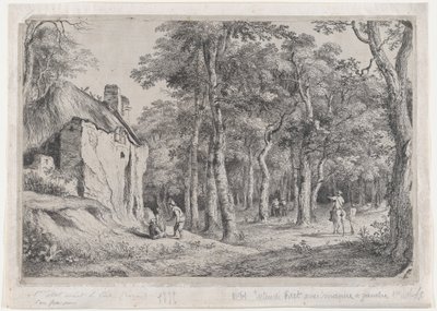 Chata przy Wejściu do Lasu, 1772 r. autorstwa Jean Jacques de Boissieu