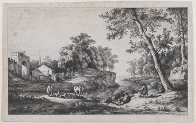 Krajobraz w Ambronay, 1796. autorstwa Jean Jacques de Boissieu