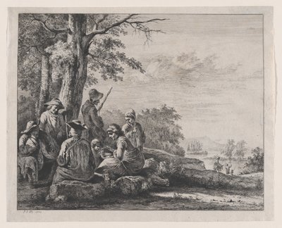 Odpoczynek chłopów, 1803. autorstwa Jean Jacques de Boissieu