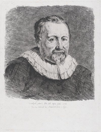 Portret według Van Dycka, 1770. autorstwa Jean Jacques de Boissieu