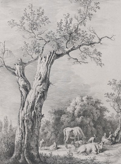 Wiosna, po rysunku wykonanym w Saint-Chamond, 1795. autorstwa Jean Jacques de Boissieu