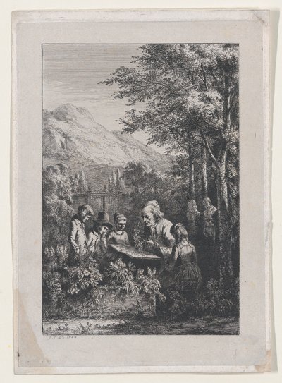 Lekcja botaniki, 1804. autorstwa Jean Jacques de Boissieu