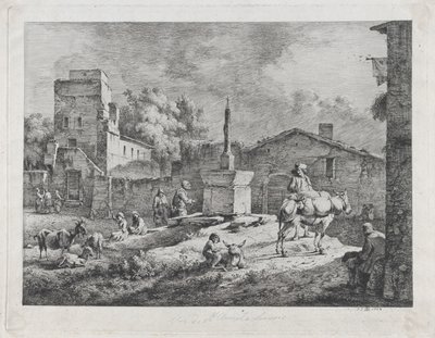 Widok Saint-Andéol, 1774. autorstwa Jean Jacques de Boissieu