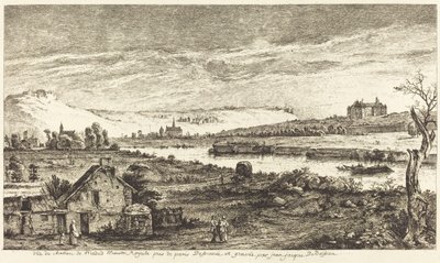 Widok na zamek w Madrycie autorstwa Jean Jacques de Boissieu