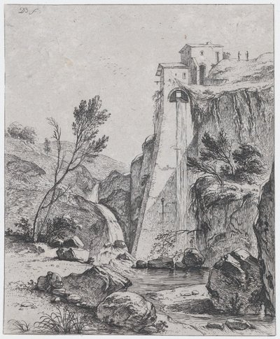 Wodospad po Breenbergu, 1764. autorstwa Jean Jacques de Boissieu
