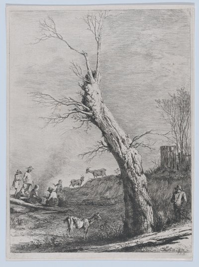 Zima, po rysunku wykonanym w Saint-Chamond, 1795. autorstwa Jean Jacques de Boissieu