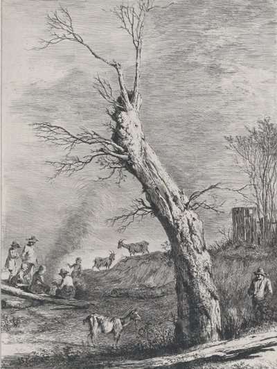 Zima, po rysunku wykonanym w Saint-Chamond, 1795. autorstwa Jean Jacques de Boissieu