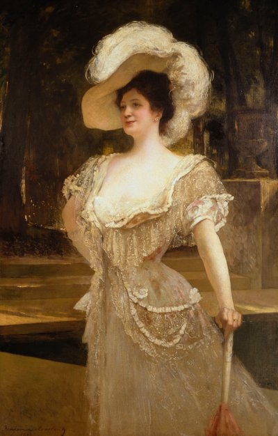 Portret pani, 1901 autorstwa Jean Joseph Benjamin Constant