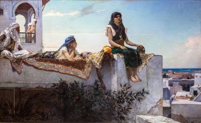 Wieczór na tarasach (Maroko) autorstwa Jean Joseph Benjamin Constant