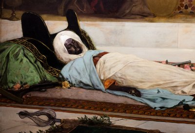 Le jour des funerailles - Scena z Maroka (detal) autorstwa Jean Joseph Benjamin Constant