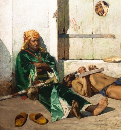 Marokańscy więźniowie (szczegół) autorstwa Jean Joseph Benjamin Constant