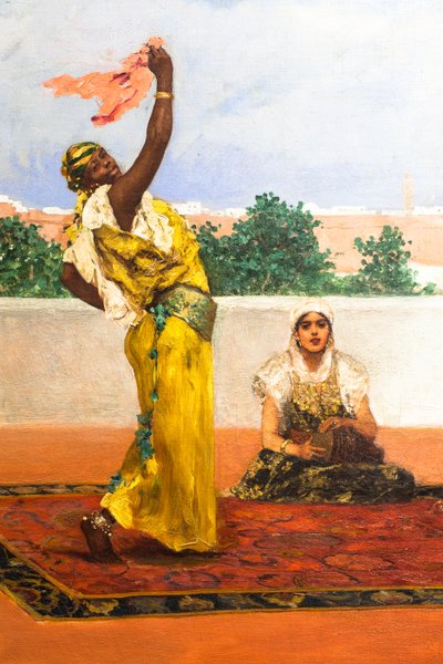 Taniec z szalami, ok. 1880 (olej na płótnie) autorstwa Jean Joseph Benjamin Constant