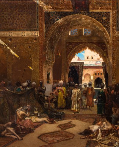 Dzień po zwycięstwie w Alhambrze autorstwa Jean Joseph Benjamin Constant