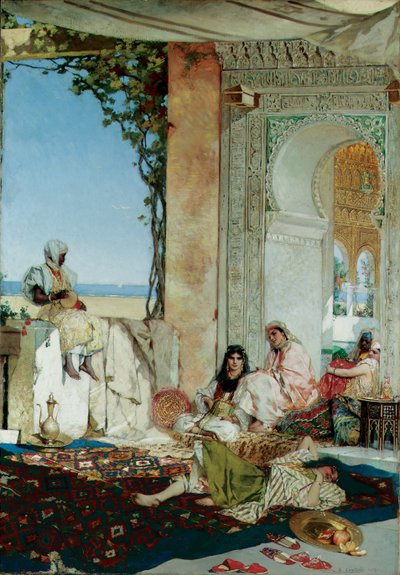 Kobiety z haremu w Maroku, 1875 r. autorstwa Jean Joseph Benjamin Constant